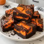 Halloween Cheesecake Brownies