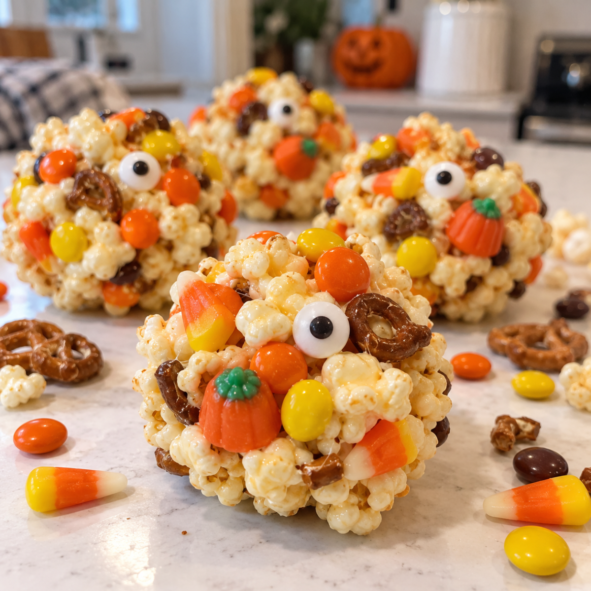 Halloween Popcorn Balls
