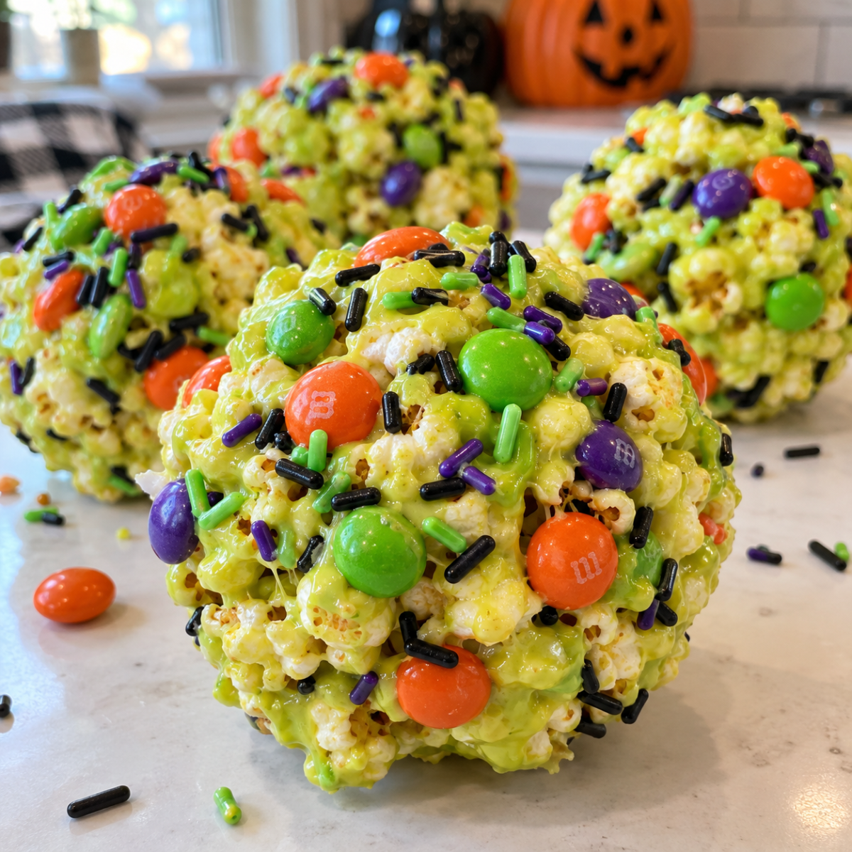 Halloween Popcorn Balls