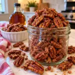 Maple Vanilla Candied Pecans