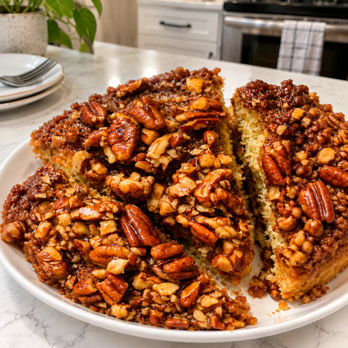 Pecan Upside Down Cake