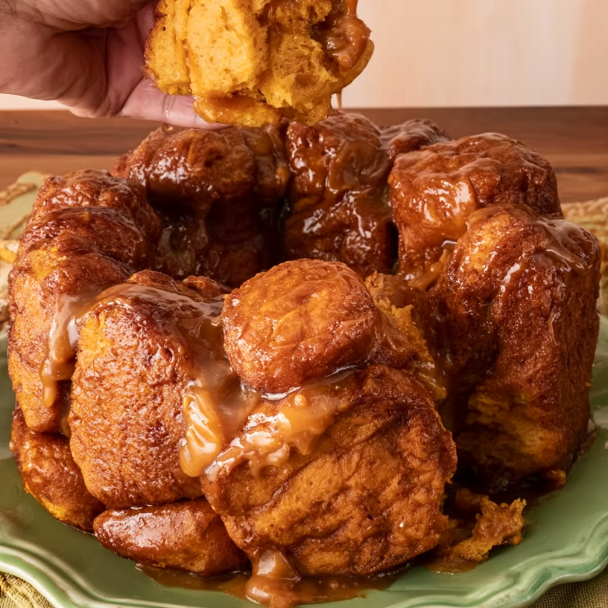Pumpkin Caramel Monkey Bread