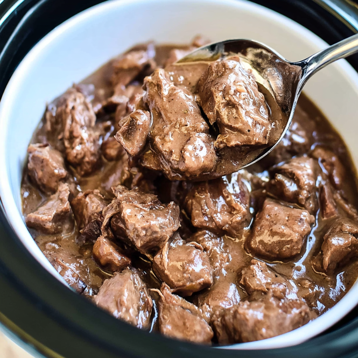 Slow Cooker Beef Tips with Gravy