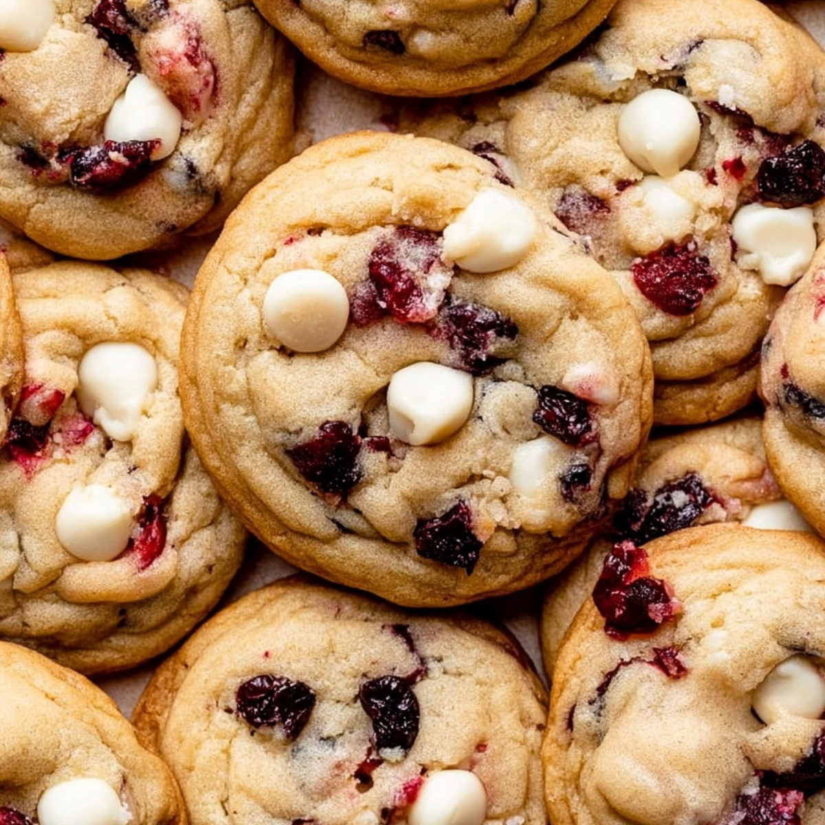 Soft White Chocolate Chip Cranberry Cookies