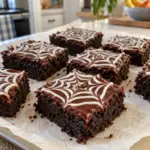 Spiderweb Brownies