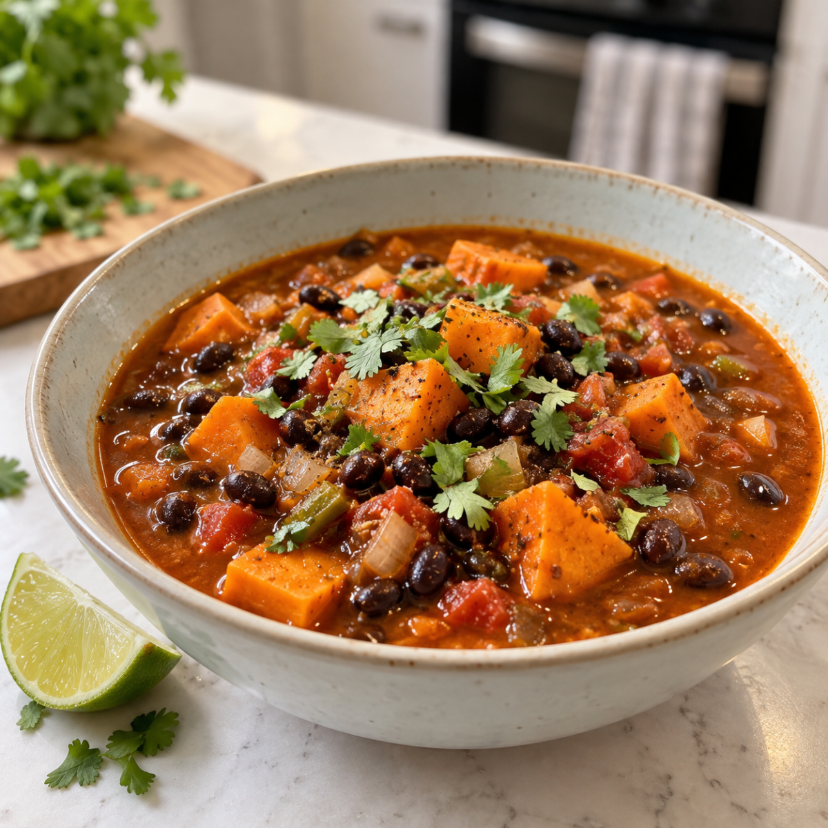 Sweet Potato Black Bean Soup