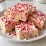 White Chocolate Peppermint Fudge