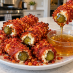 hot pepperoni pickle wraps